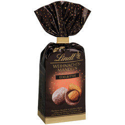Продуктови Категории Шоколади Lindt Печени бадеми в крем от тъмен шоколад, с нотка канела и кориандър 100 гр